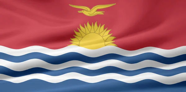 基里巴斯的旗子 — 图库照片