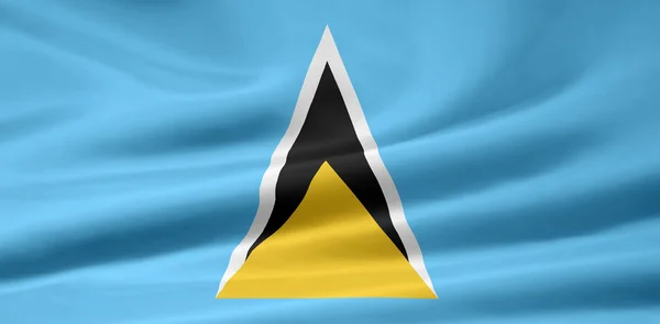 Flaga Saint Lucia — Zdjęcie stockowe