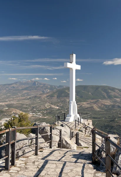 stock image Cross at Santa Catalina Castle, Jaen