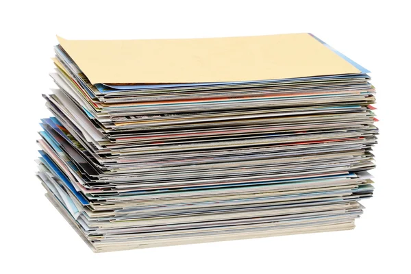 Stack of postcards — Stock Photo, Image