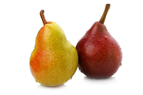 Dvě odrůdy hrušek — Stock fotografie