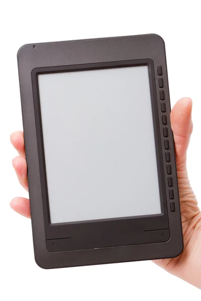 Hand with the e-book — Stock Photo, Image