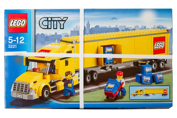Scatola imballata di Lego — Foto Stock