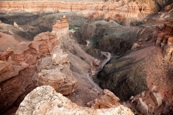 Charyn Canyon, Cazaquistão — Fotografia de Stock