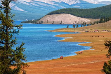 Hovsgol lake, Mongolia clipart
