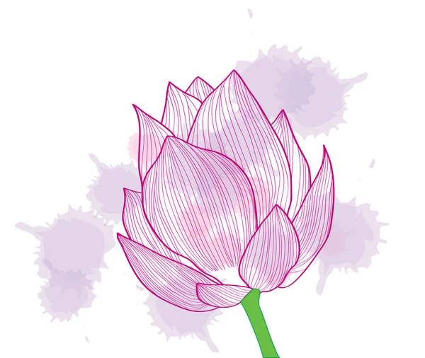 Bakgrund. en abstrakt rosa blomma — Stock vektor