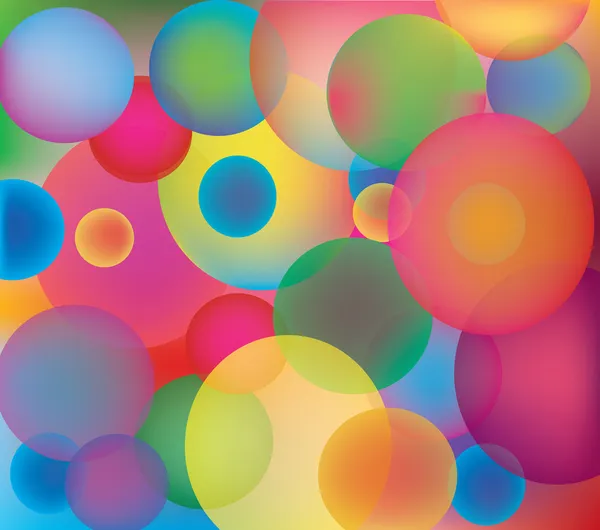 Abstracte achtergrond met kleurcirkels. — Stockvector