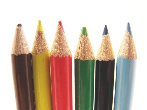 彩色的蜡笔 — 图库照片