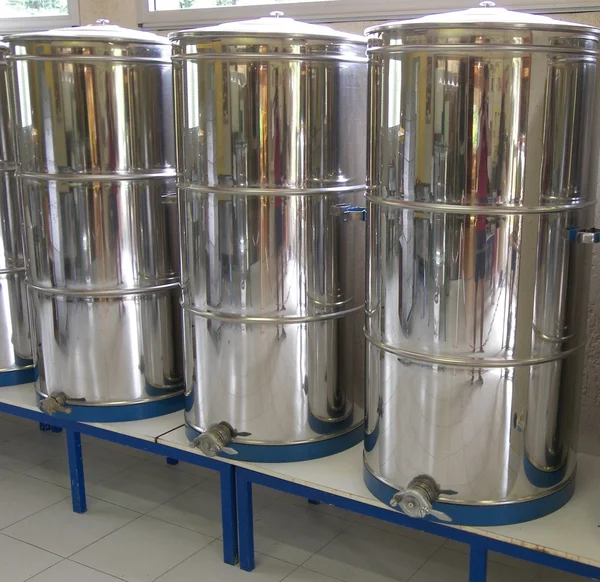 stock image Aluminium vats