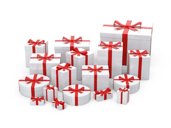 Cajas de regalo blancas —  Fotos de Stock