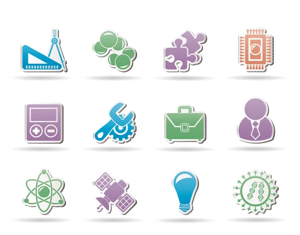 Science and Research Icons — Stock Vector