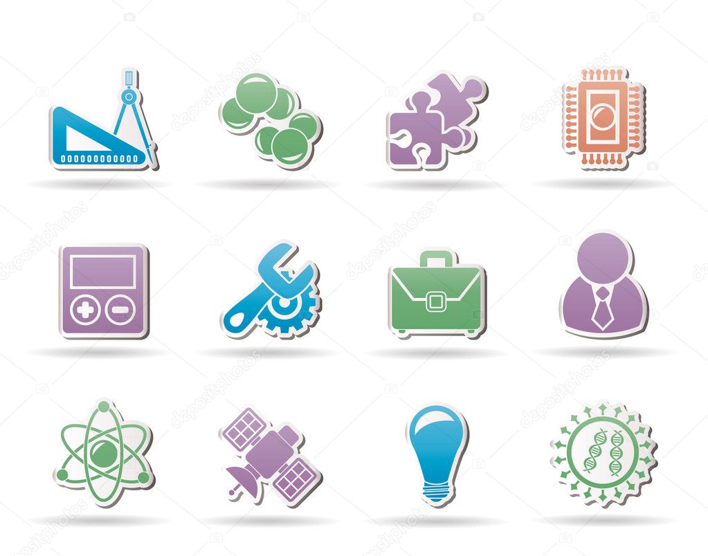 Science and Research Icons