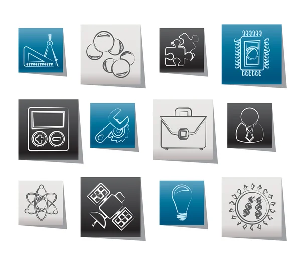 Science and Research Icons — Stockvector