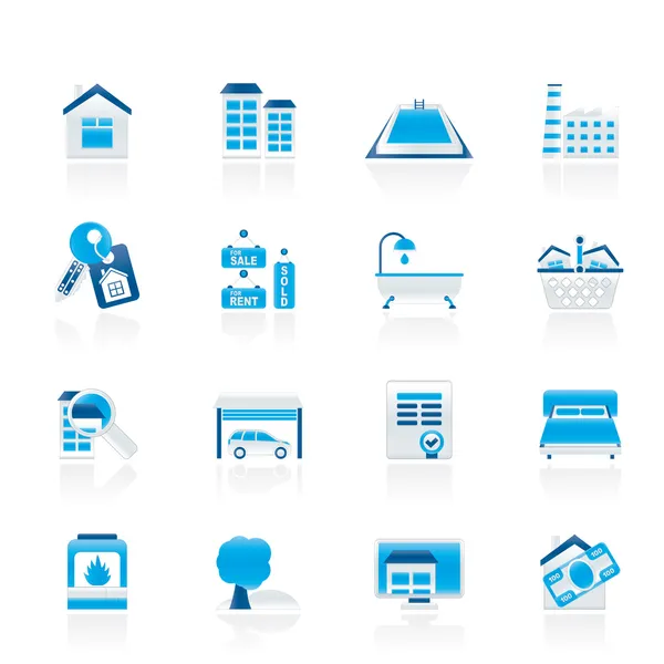Real Estate objects and Icons — Stock Vector