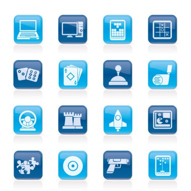 Computer Games tools and Icons clipart