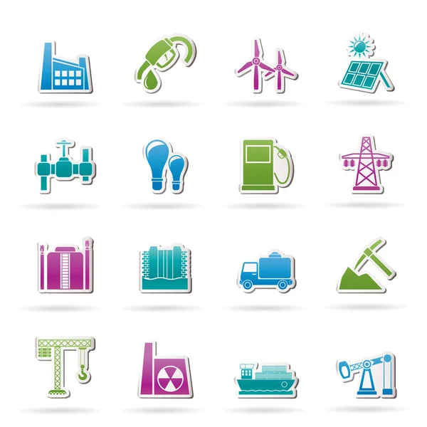 Business and industry icons — Stock Vector