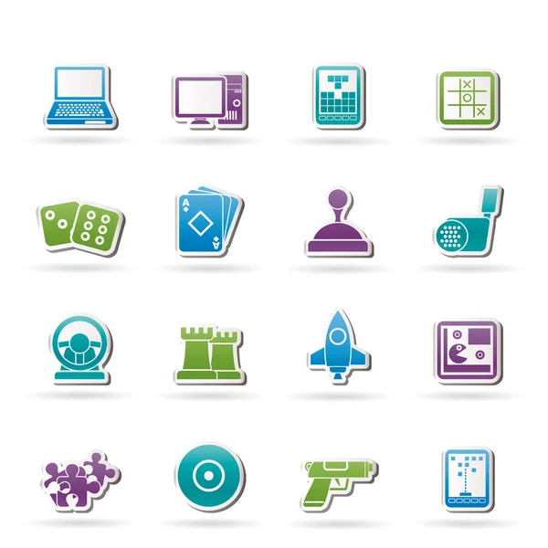 Computer Games tools and Icons — Stock Vector