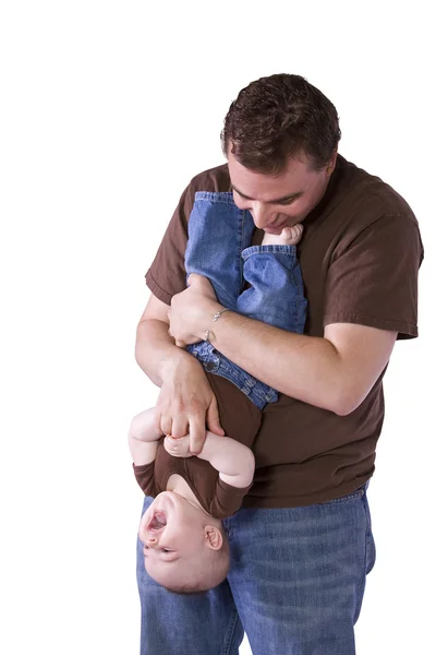 Father and Son Posing — Stock Photo, Image