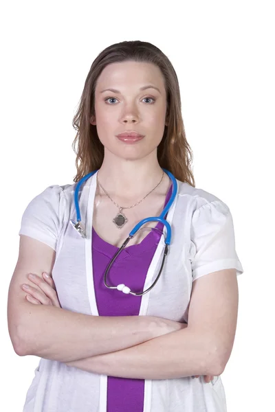 Attractive Female Doctor Looking at the Camera — Stock Photo, Image