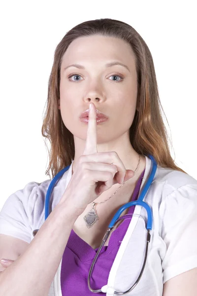 Attractive Female Doctor Looking at the Camera — Stock Photo, Image