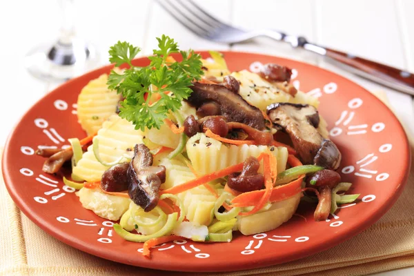 Potato and mushroom appetizer — Stock Photo, Image