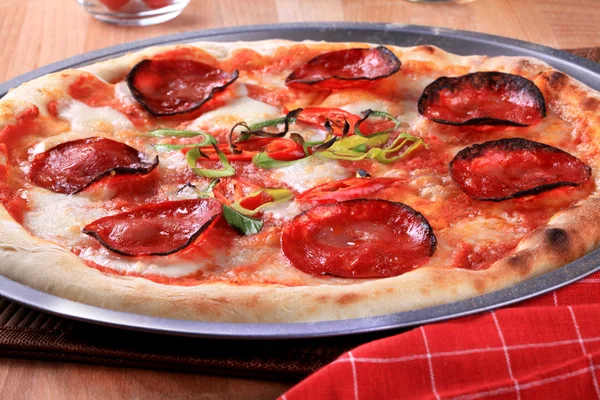 stock image Pepperoni pizza