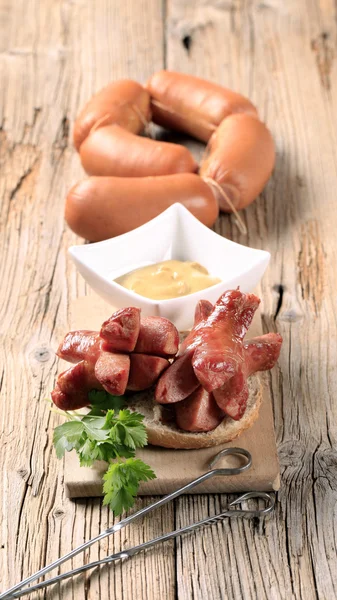 Roasted sausages — Stock Photo, Image