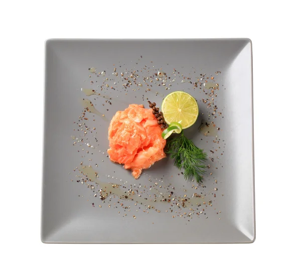 Salmon tartare — Stock Photo, Image