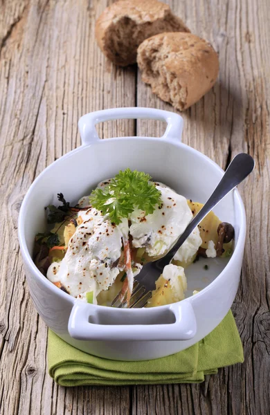 Vegetarian potato dish — Stock Photo, Image