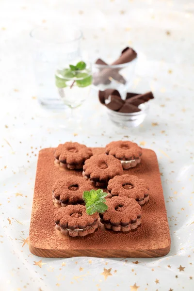 Chocolade koekjes — Stockfoto