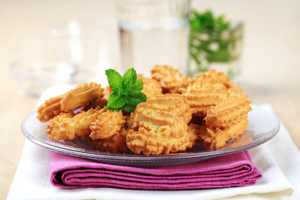 S-shaped Spritz cookies