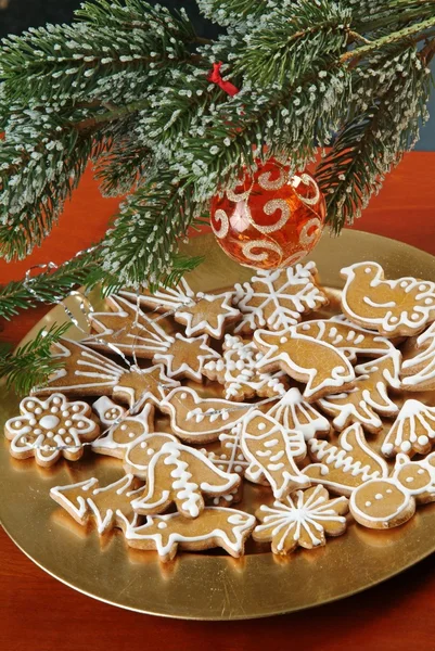 Χριστουγεννιάτικα μπισκότα με μελόψωμο — Φωτογραφία Αρχείου