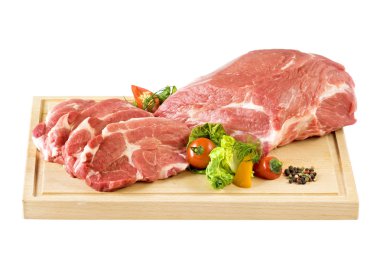 Raw pork meat clipart