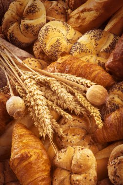 Fresh bread and pastry clipart