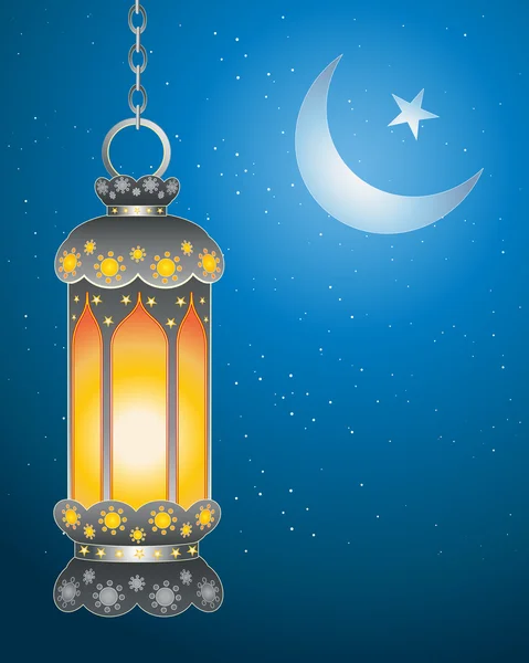 Linterna Ramadán — Vector de stock