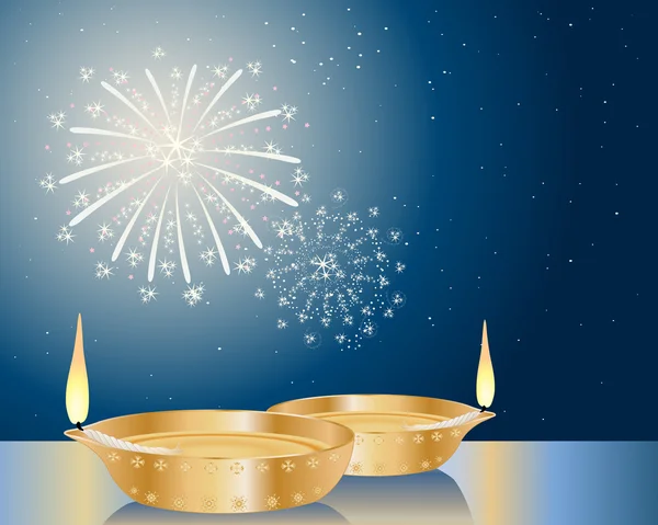 Λάμπα Diwali — Διανυσματικό Αρχείο
