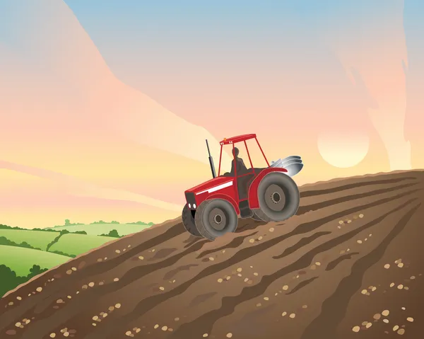 Трактор — стоковий вектор