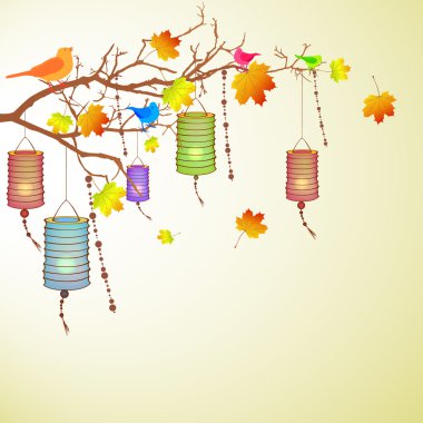 Autumn branch clipart