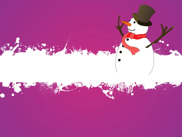 Snowman - styl — Wektor stockowy