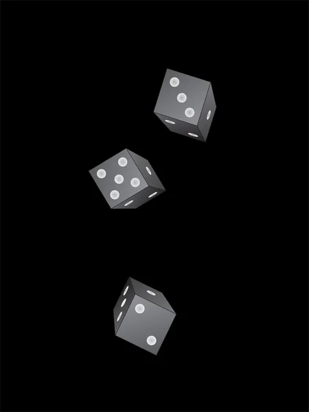 下降骰子 — 图库矢量图片