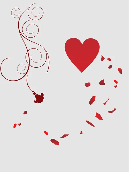 Valentines harten — Stockvector