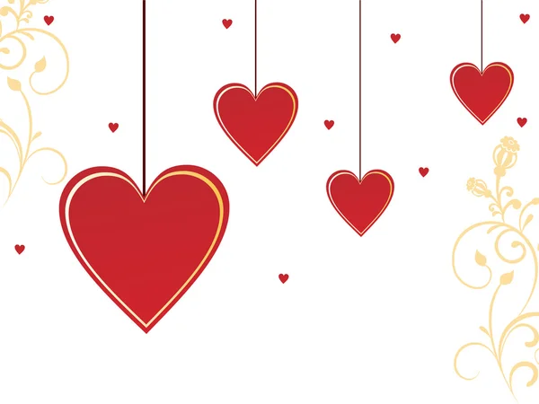 Valentines hearts — Stock Vector