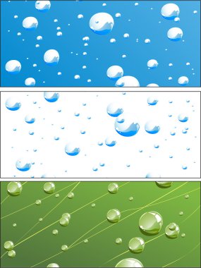 Water drops clipart