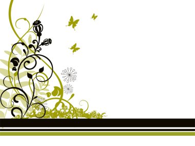 Floral design clipart