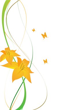 Floral background clipart