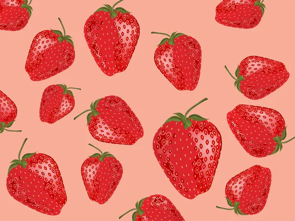 Erdbeeren — Stockvektor