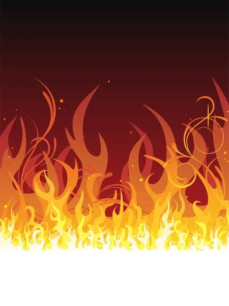 Tűz - láng — Stock Vector