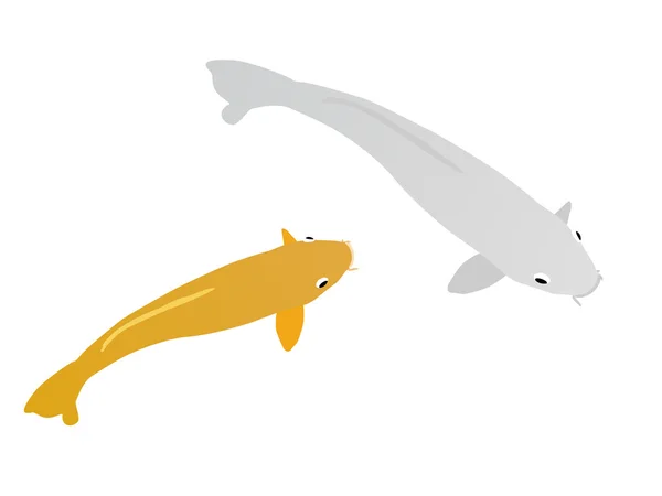 Två fiskar — Stock vektor