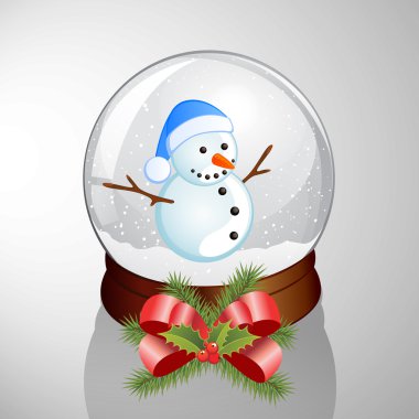 Snow dome clipart