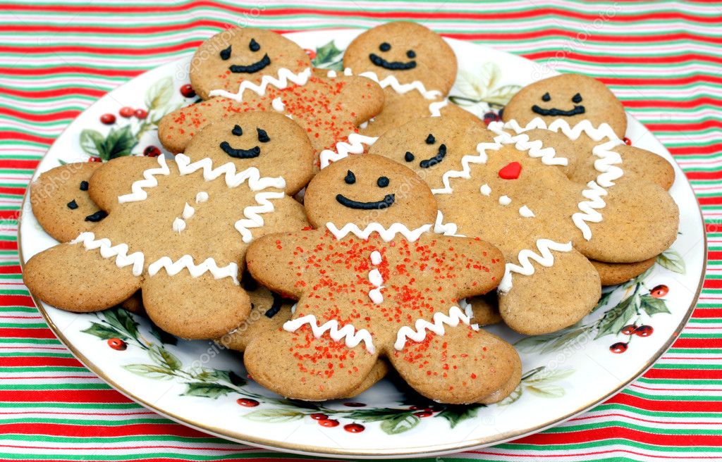 Gingerbread Cookies on a Christmas Place